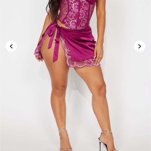 NWT Lace Corset Mini Dress - Picture 4 of 4